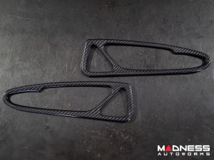 Alfa Romeo Stelvio Interior Door Handle Trim Kit - Carbon Fiber - Pre '20 models - Feroce Carbon Alfa Romeo Stelvio Interior Door Handle Trim Kit - Carbon Fiber - Pre '20 models - Feroce Carbon